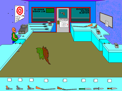 This is a screenshot from Joe's Gun o' Rama